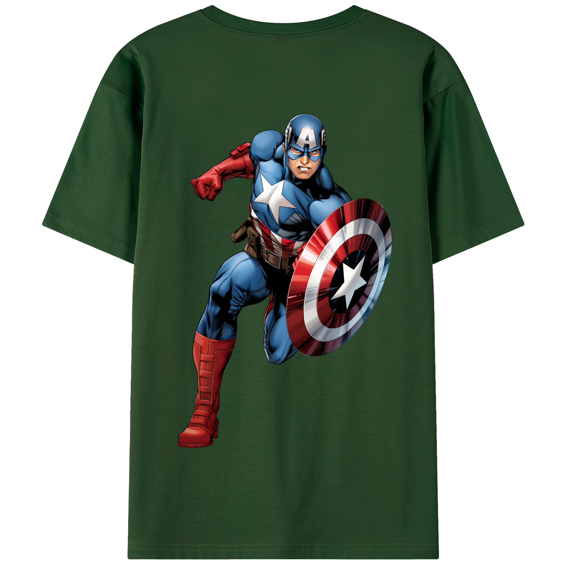 （画像用） アベンジャーズ The Avengers 綿100％半袖Tシャツ（背面プリント）